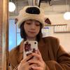 New Sweet and Cute Ears Sheep Hat Women's Winter Warm Ear Protection Lamb Plush Pullover Hat