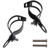 Universal Turn Signal Stay, Set of 2, Black, Fork Clamp, 1.2 - 1.8 Inches