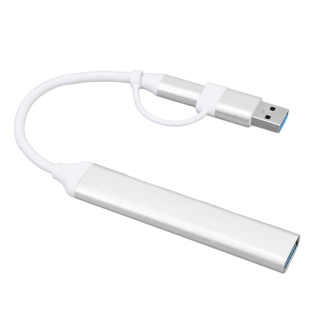 USB C Хаб Мультипортовый адаптер Type C и USB на 4xUSB Хаб для ноутбука, клавиатуры, мыши, USB-накопителя