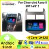 Android 13 CarPlay Auto Car Radio Multimedia Player For Chevrolet Aveo 2 Sonic T300 2011-2015 Navigation GPS 2din Stereo Audio