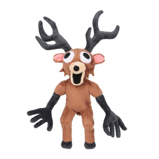 Мультяшная плюшевая кукла оленя с рогами - Мягкая, приятная на ощупь и идеально подходит для детских рождественских подарков
