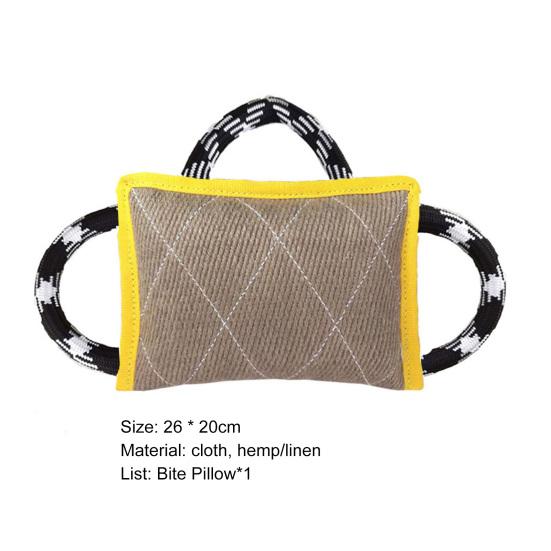 Игрушка-буксир для собак, устойчивые к укусам, тренировки, интерактивные игровые игрушки, дрессировка собак из льна