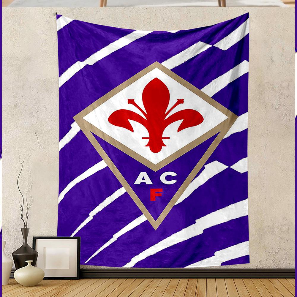 Purple white stripes red fleur-de-lis logo tapestry Patterned tapestry for bedroom and living room home decor