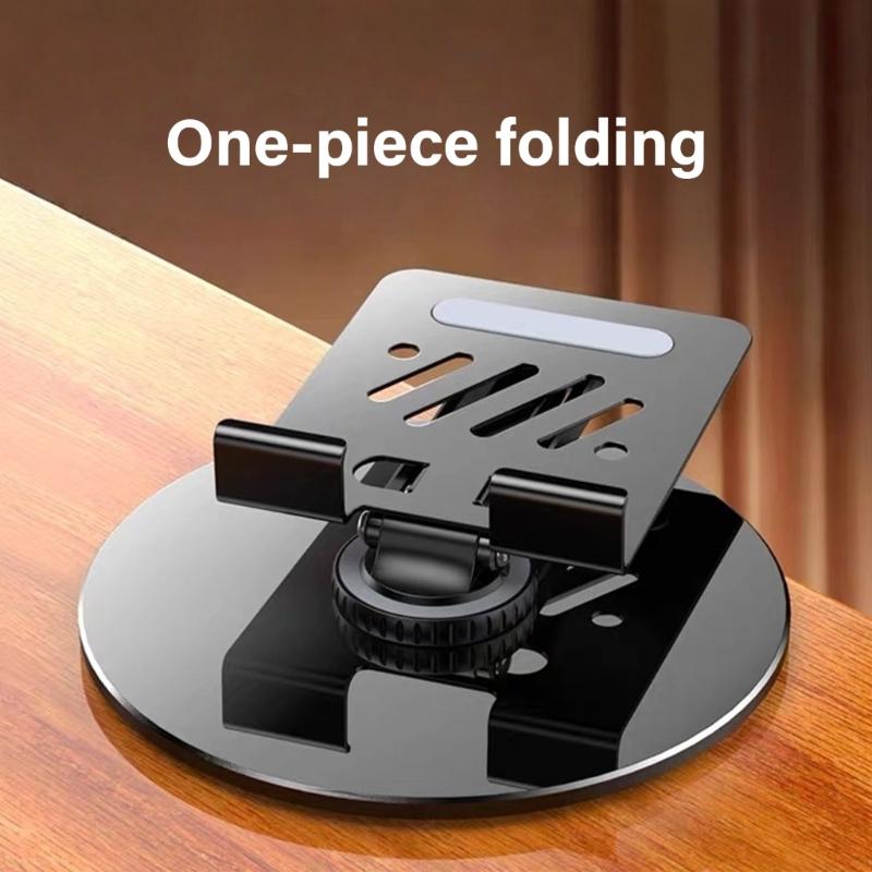 Алюминиевая металлическая подставка-стойка для планшета с вращающимся на 360 градусов основанием, регулируемая, подходит для видеоконференций, просмотра фильмов