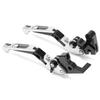 2pcs Motorcycle Brake Clutch Levers Adjustable CNC Aluminium Alloy Replacement for YAMAHA XJ6 DIVERSION 2009‑2015Silver
