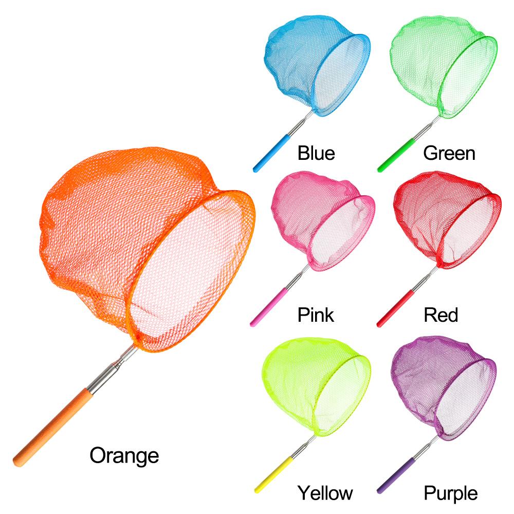 Children's Lightweight Extendable Kids Fishing Net Insect Catch Mesh Telescopic Butterfly Net