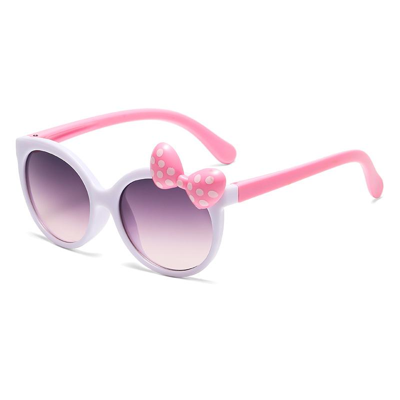7317 Children'S Baby Sunglasses, Boys And Girls Cute Bow Sunglasses Cartoon Personalized Glasses