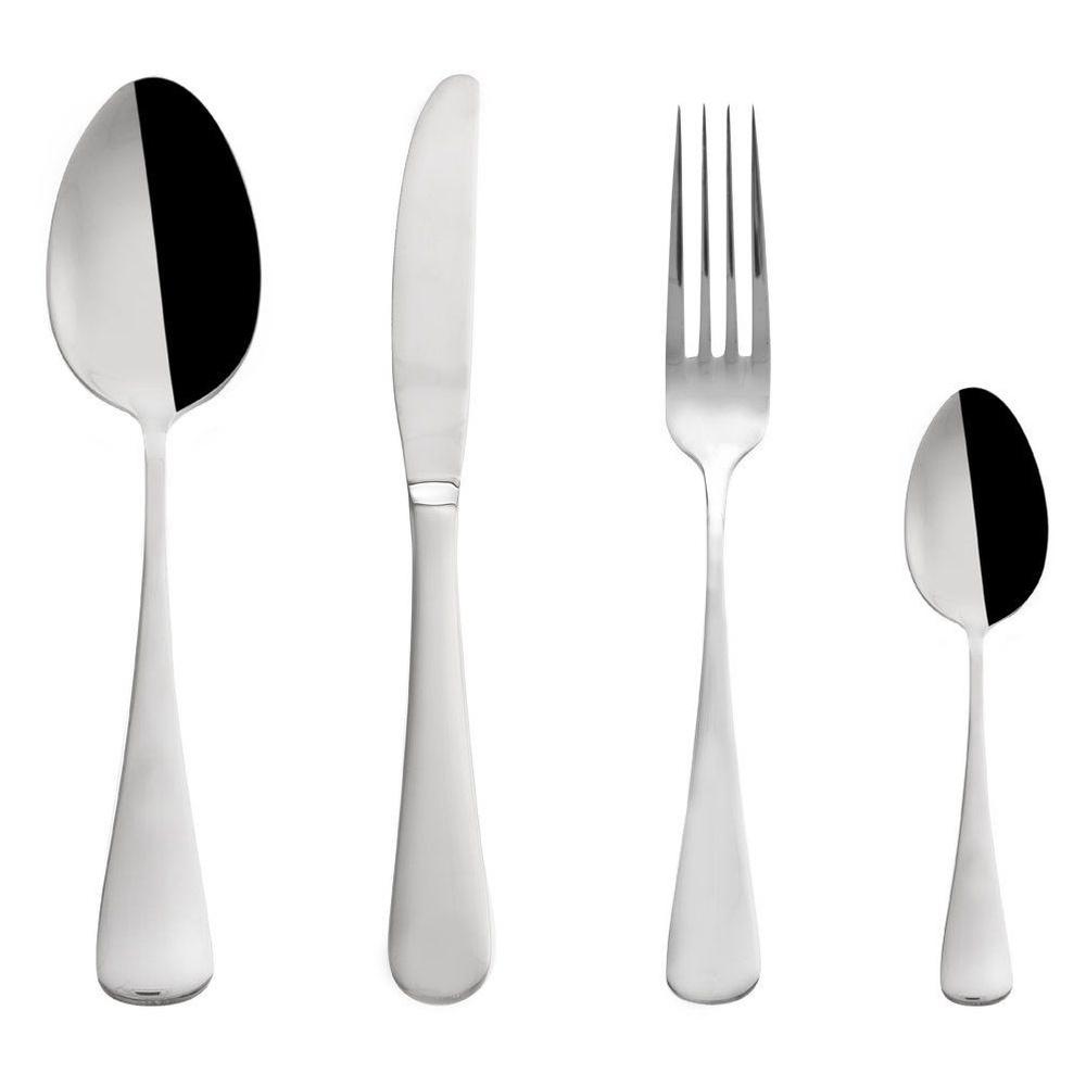 Steel Cutlery Set For 6 People, 24 Pieces.