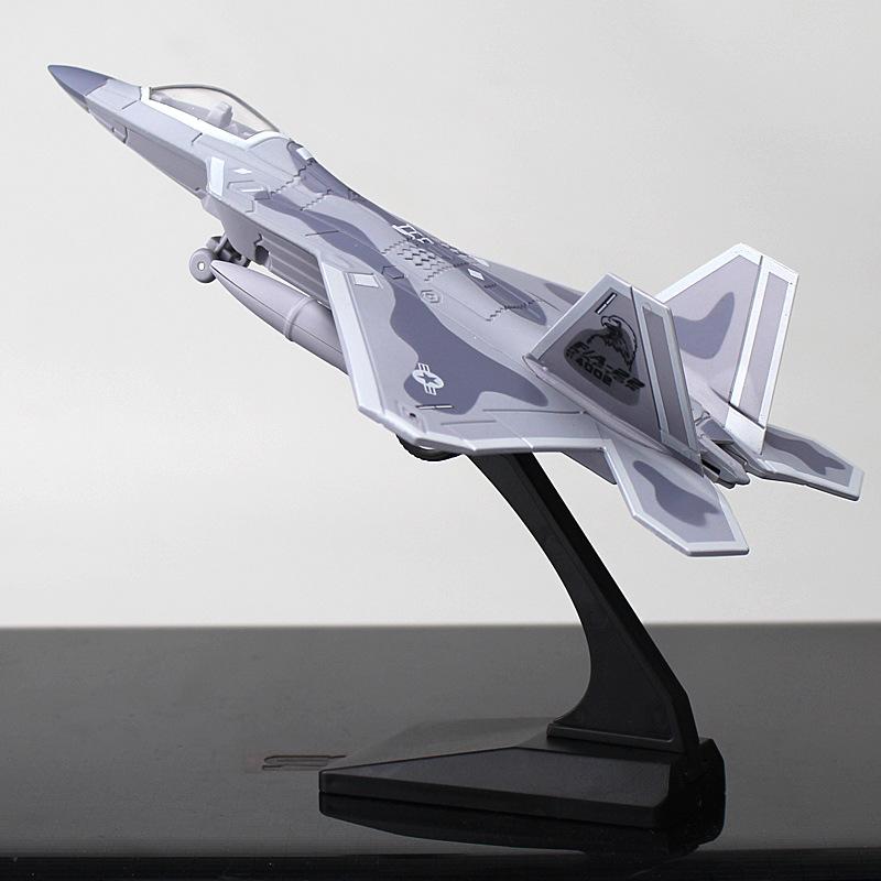Игрушка F22 Сплав Истребитель Авиация Военный Самолет Игрушка Подарок со Звуком и Светом