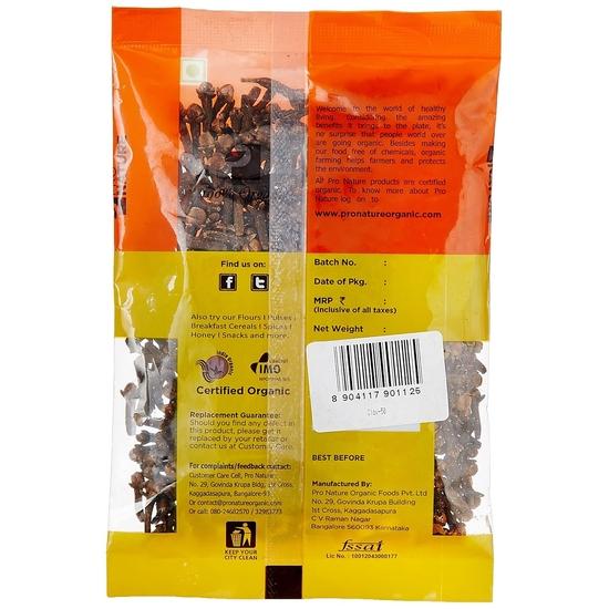 Pro Nature Organic Spices - Clove, 50g Pouch
