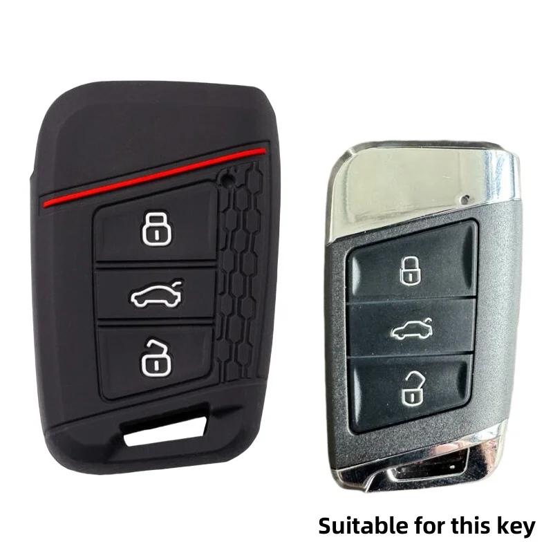 Силиконовый чехол для ключа автомобиля Vw Volkswagen Magotan Magotan Gte Passat B7 B8 Cc Arteon Skoda Fabia Superb A7 Kodiaq Seat