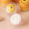 100pcs Round Mooncake Inner Tray Plastic Moon Cake Holder  Mid-Autumn Festival