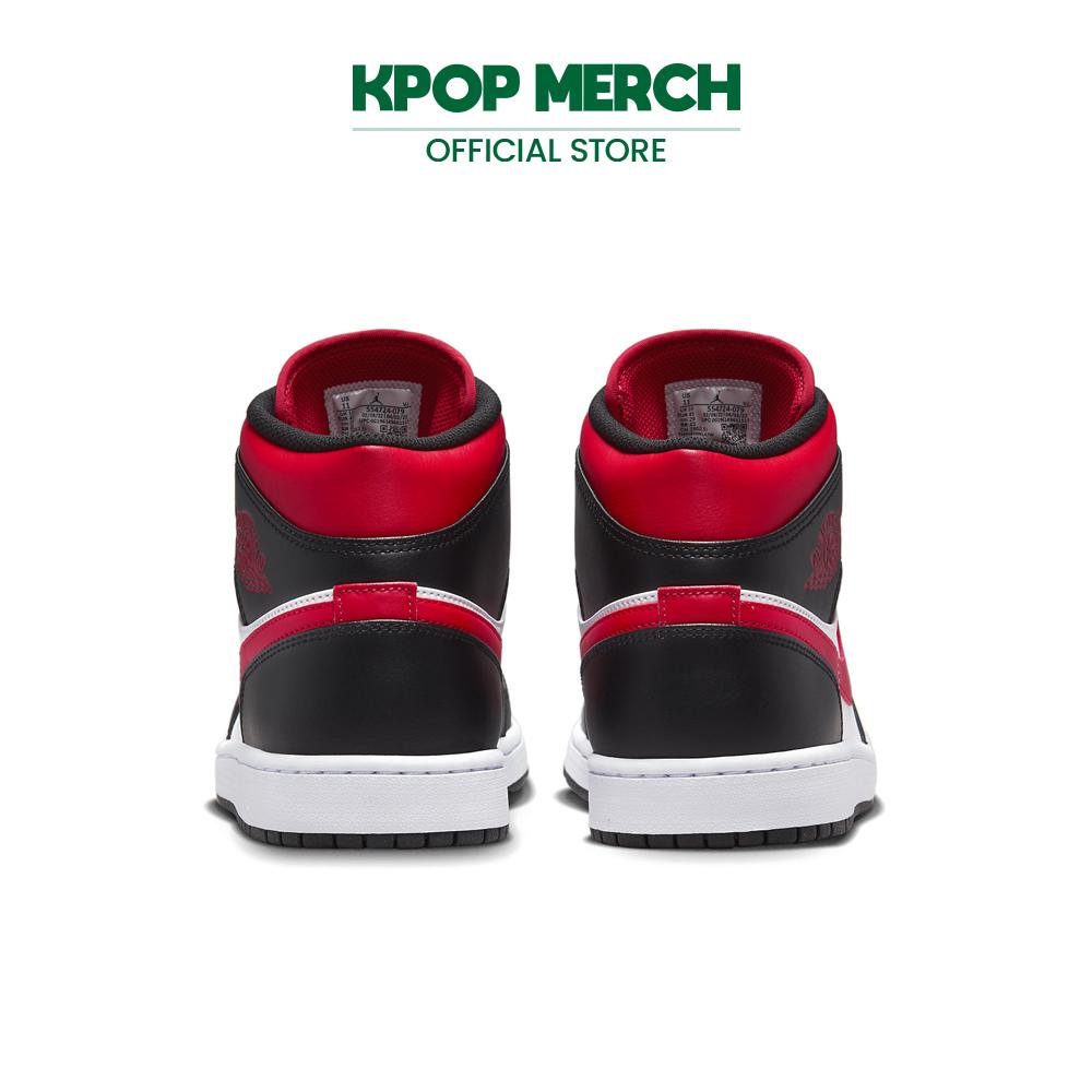 Nike 2022 Air Jordan 1 Mid "Белый Черный Красный (2022)554724-079 (воля)