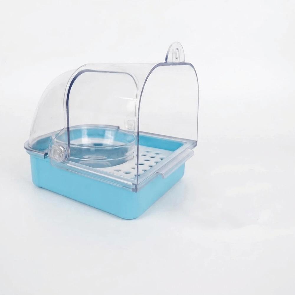 Detachable Bird Bath Cage Splash Proof Parrot Shower Box Parrot Bathing Pool Small Medium Birds