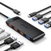USB C Hub 10Gbps 8-портовый USB Gen 2 концентратор-конвертор-адаптер с портом питания USB C в USB-конвертор-концентратор для MacBook, идеальный для дома