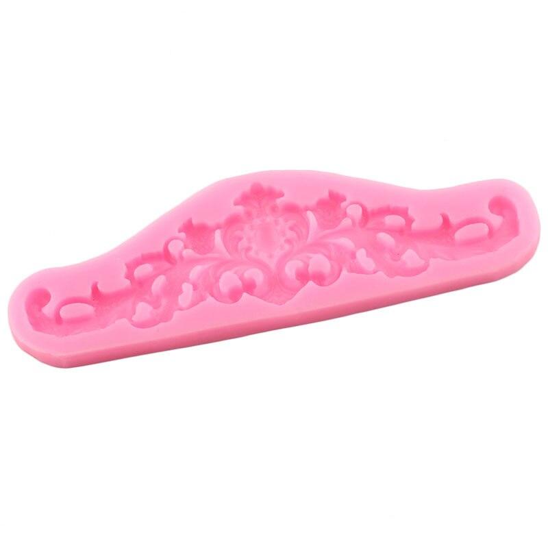 Рельефная силиконовая форма с листьями в стиле барокко, свадебные кружевные формы для торта, формы для помадки, инструменты для украшения торта, формы для конфет, шоколада и мастики