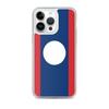 Coque iPhone - Drapeau Laos - iPhone 14 Pro Max - Souple - Multicolore - Verticale