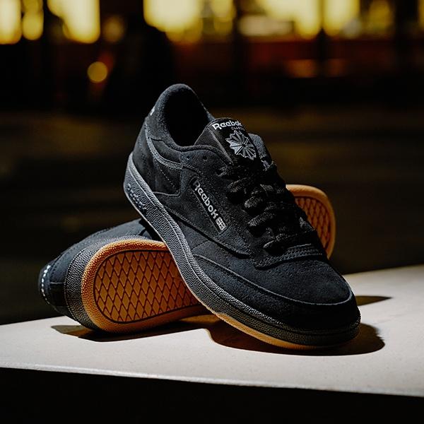 Reebok Club C 85 Замша 'Черный Белый' Мужские 100074449