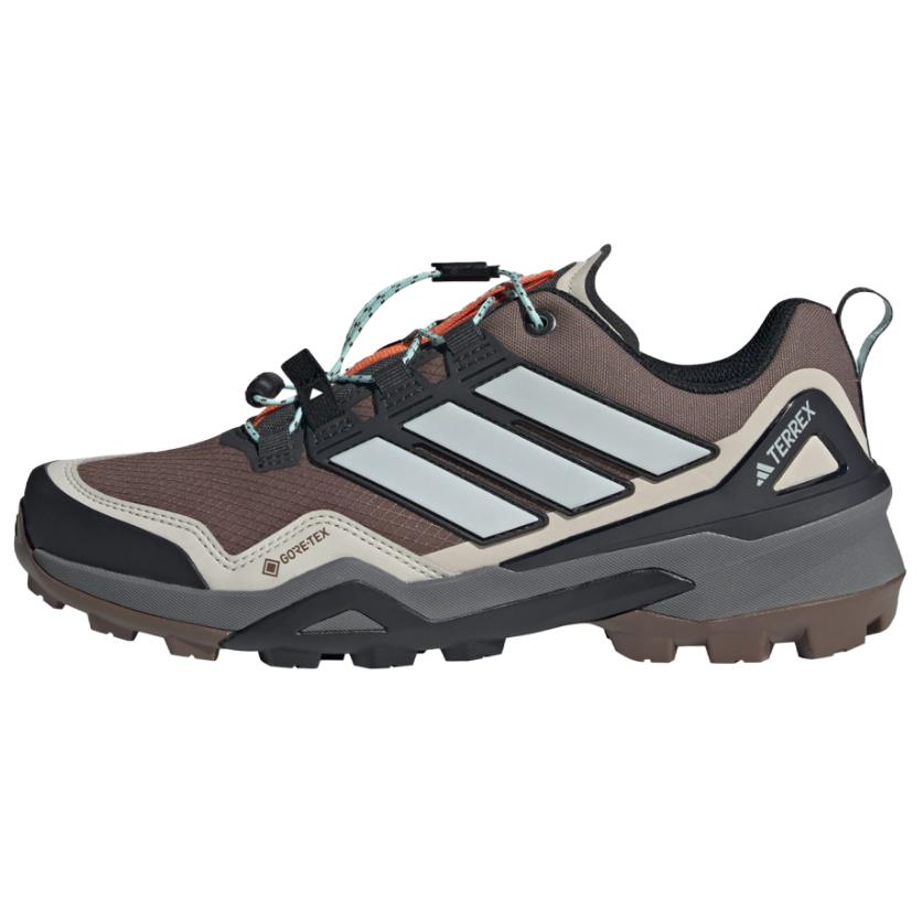 Adidas Terrex Skychaser GORE-TEX Earth Strata Women Sneakers Brown Grey-One Semi-Flash-Aqua JQ9935