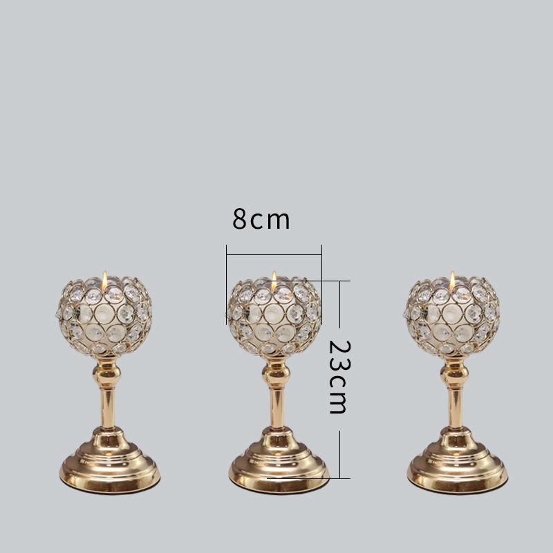 Скандинавские украшения для подсвечников, роскошные хрустальные украшения для гостиной, золотистого света, романтический подсвечник с перьями, новый продукт