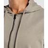 Gymshark Power Oversized Zip Hoodie Linen Brown Acid Wash B9a6l Ncbb