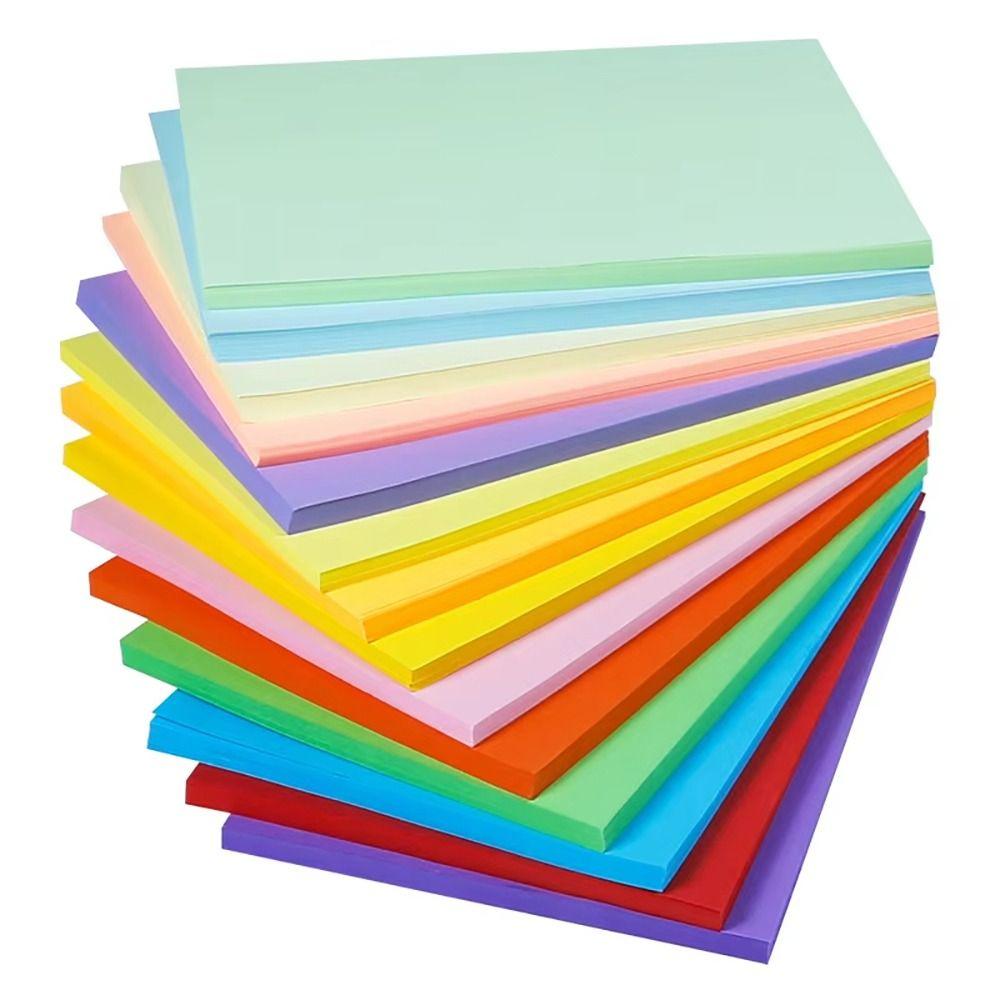 100Pcs Solid Color Square Origami Paper 20 Colors Handmade Scrapbooking Craft Decor Folding Paper