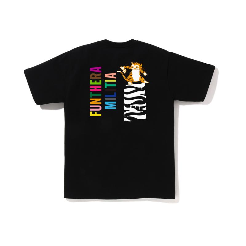 Bape Colors Футболка с тигром Футболка 0ZXTEM021101O