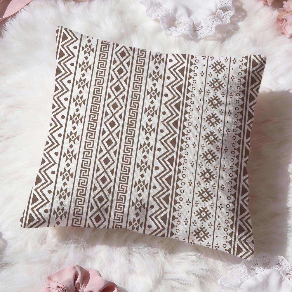 Artistic border Cushion Cover Premium Comfort Reversible Pillow Cove Two in One Design for Any Room Car Interior