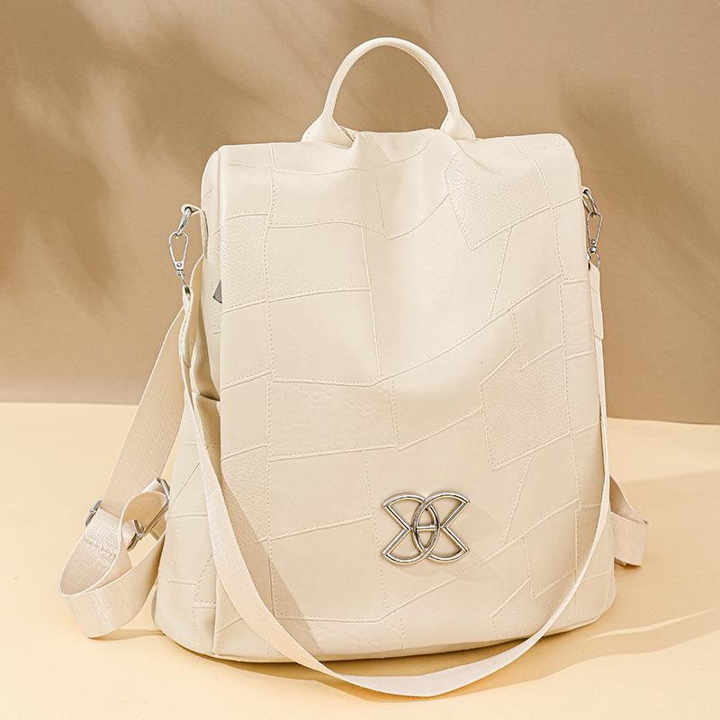 Новый мягкий кожаный рюкзак для женщин, высококачественный, противоугонный, для отдыха и путешествий, большой емкости и модный