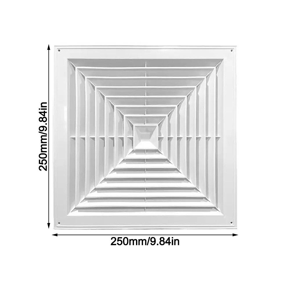 Новая пластиковая решетка воздуховода белая с заслонками воздуховоды отопительные вентиляционные отверстия бесшумная работа квадратная вентиляционная крышка ванная комната