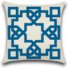 (Colorful Geometry) Cushion Covers Decorative Linen Throw Pillow Case Sofa Car Pillowcase for Home Bed Decor