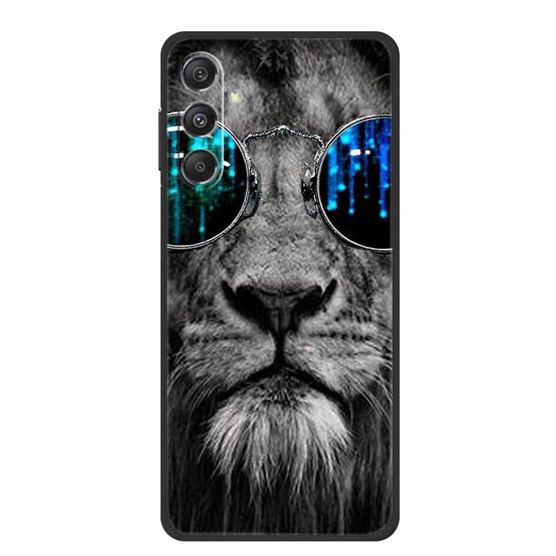 For Samsung A16 5G Phone Case Cover Lion Wolf Tiger Black Silicone Soft Back Cover Cases For Samsung Galaxy A16 Case A 16 Coque