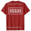 Funny Husband Est 2026 Just Married 100% Cotton T-shirts Men Women's Fashion Casual Tshirt Loose Oversized Streetwear T Shirt