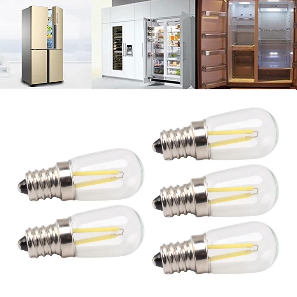 5 Pack 1.5W LED Fridge Light Bulbs E12 Fridge Light Bulbs Refrigerator Lamp Bulbs Indoor