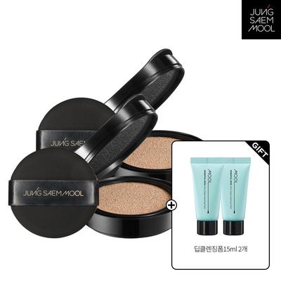Сменный блок кушона Skin Nude Cover Layer 2 шт. + Пенка для глубокого очищения 15 мл 2 шт.