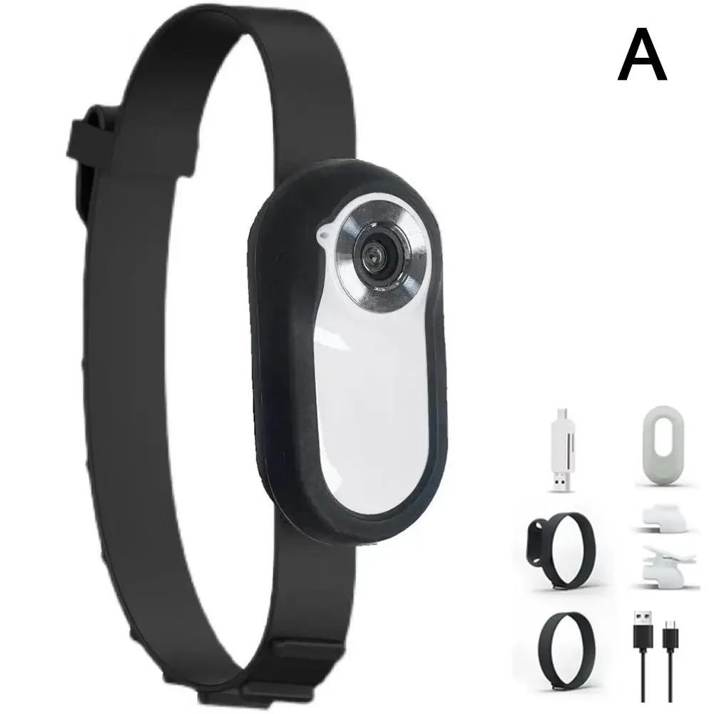 1080P HD Portable Thumb Camera Outdoor Sports No WiFi Required Cat and Dog Collar Camcorder Bicycle Motorcycle Driving Recorder