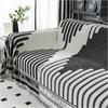 Four Seasons Thicken Chenille Sofa Throw Blanket Outdoor Camping Picnic Large Blanket Vacation Beach Towel Travel Rug Tassels