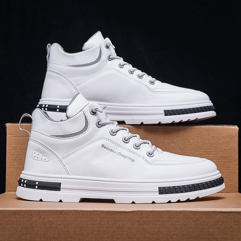 Осень и зима новая высокая обувь мужская обувь для скейтборда модная универсальная повседневная одинарная обувь модная обувь мужская обувь