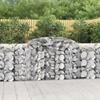 VidaXL Curved Gabion Baskets 25 Pcs 300x50x100/120 Cm Galvanized Iron, Gabion, Gabion Cage, Gabion Wall Basket, Wall 3146716