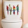 Fun-m111 мультфильм попугай семейный туалет с ванной комнатой украшение ванной комнаты настенная наклейка