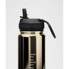 Lululemon Back To Life Sport Bottle 24oz Straw Lid  Shine Gunmetal Silver Black