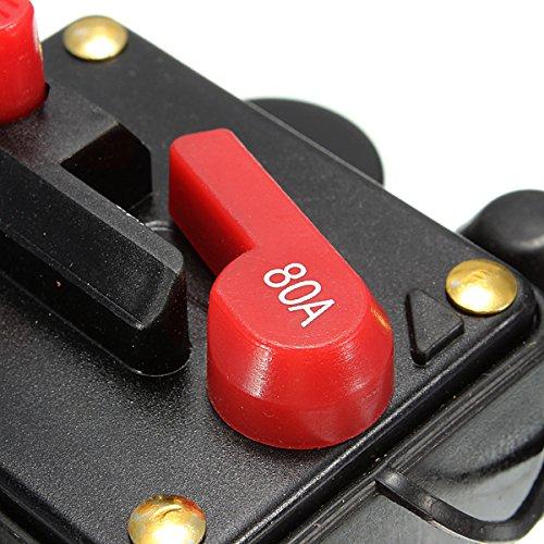 Zmart 80A Circuit Breaker Fuse Amplifier Woofer Car Amplifier Car Audio DC12-24V