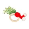 6pcs Christmas Napkin Rings Decoration Napkin Holder for Dining Table Enhancement Elegant Serviette Buckles Accessory