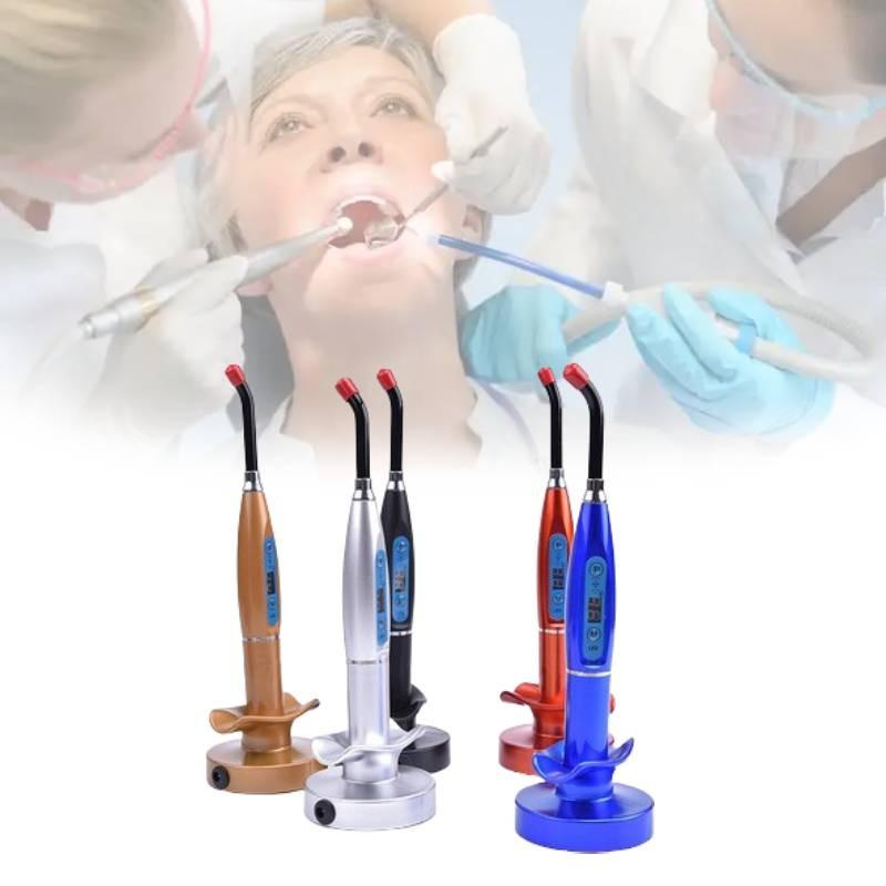 Светодиодная стоматологическая полимеризационная лампа с пятицветным основанием «Лотос» для лицевого применения и совместимостью с US, EU, UK