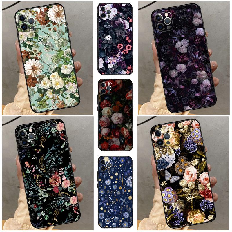 Midnight Floral Case For Samsung Galaxy M13 M53 M06 M16 M31 M11 M35 M55 M15 M56 M36 M12 M32 M52 M14 M34 M54