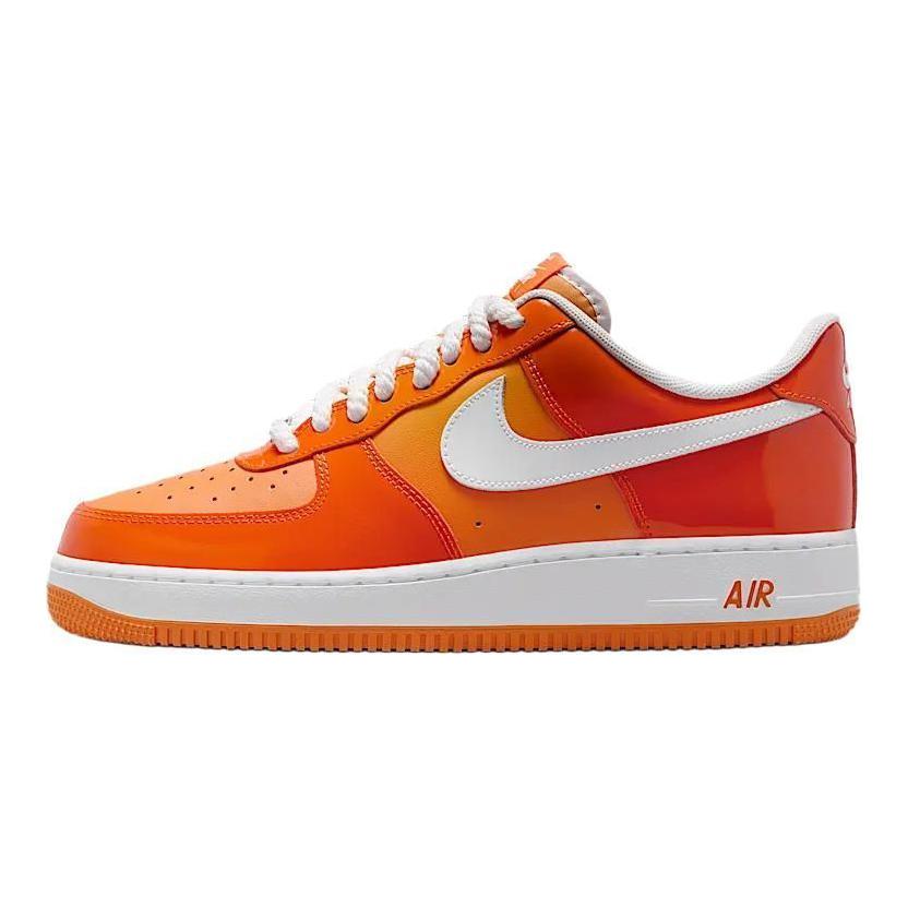 Nike Кроссовки Air Force 1 Low '07 Оранжевые Белые Лаковые HV9405-800