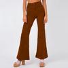 Spring Fashion Corduroy Flared Wide Leg Pants Women's Street Solid Colour Casual Pants