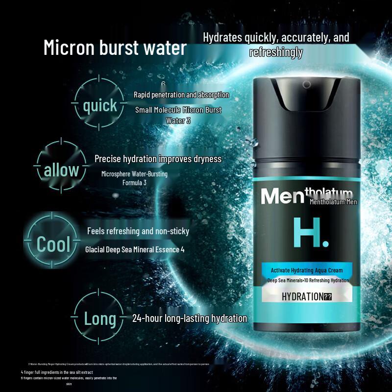 Увлажняющий крем для лица для мужчин Mentholatum Men's Active Hydration
