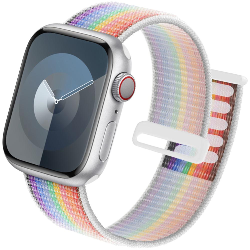 Нейлоновый ремешок для Apple Watch Band 44мм 40мм 45мм 41мм 38мм 42мм 46мм Браслет Correa iwatch Серия 10 9 8 7 6 5 4 3 ultra 2 49мм 3