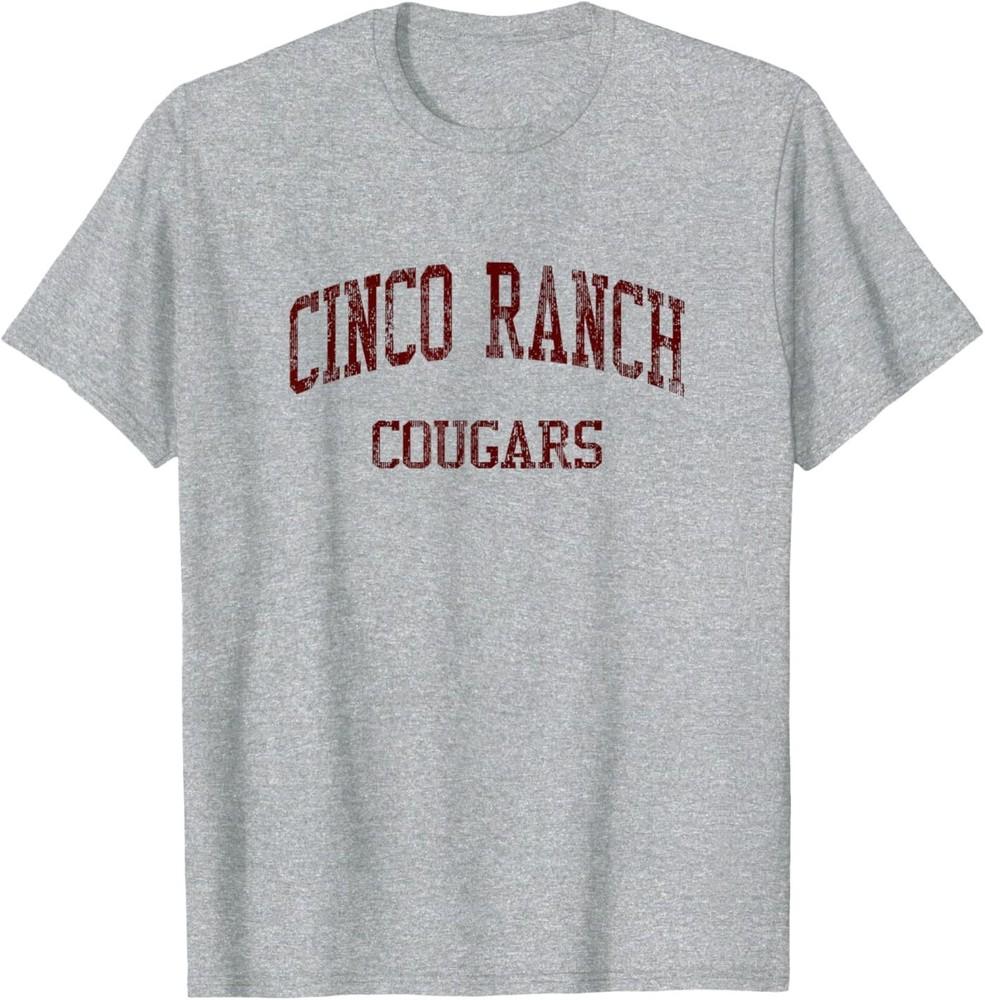 Школа Cinco Ranch High School HS Katy TX Винтажная спортивная унисекс футболка